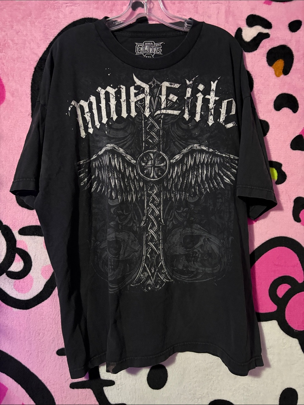 MMA Elite Black Graphic Short-Sleeve Tee